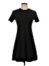 Zara Solid Black Casual Dress Size S - photo 1