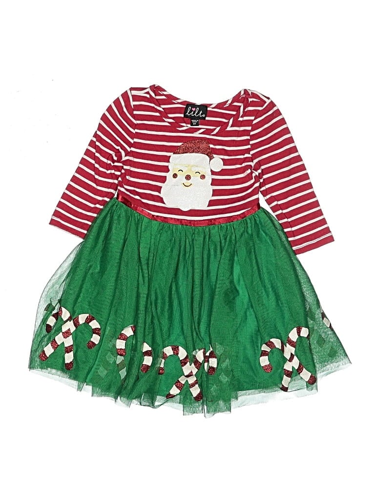 Pre-owned Lilt Kids' Dress In Green