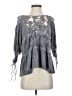 Pol Gray 3/4 Sleeve Blouse Size S - photo 1
