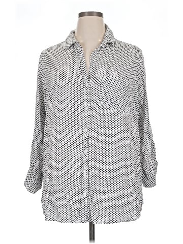 Velvet Heart 3/4 Sleeve Button-Down Shirt (view 1)