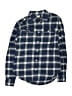 Crewcuts Outlet 100% Cotton Plaid Blue Long Sleeve Button-Down Shirt Size 14 - photo 1