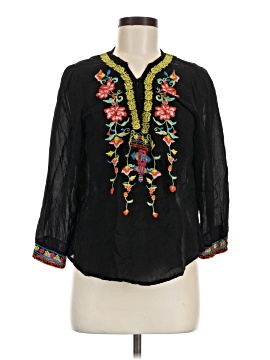 Johnny Was 3/4 Sleeve Blouse