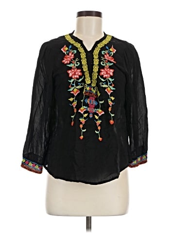 Johnny Was 3/4 Sleeve Blouse (view 1)