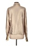 Finley 100% Polyester Metallic Gold Long Sleeve Blouse Size L - photo 2