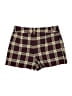Zara Plaid Burgundy Shorts Size XS - photo 2