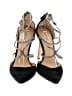 Badgley Mischka 100% Leather Black Heels Size 8 1/2 - photo 2