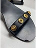 Versace 100% Leather Black Sandals Size EU (IT) 36 1/2 / US 6 1/2 - photo 4
