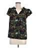 Sugarlips 100% Polyester Black Short Sleeve Blouse Size M - photo 1