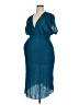 Hatch Teal Cocktail Dress Size XL Maternity (4) - photo 1