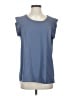 Pleione 100% Polyester Blue Short Sleeve Blouse Size S - photo 1
