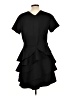 DKNY Solid Black Cocktail Dress Size L - photo 2