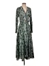 Vince. 100% Polyester Paisley Green Casual Dress Size S - photo 1