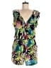 BCBGMAXAZRIA 100% Cotton Tropical Green Romper Size M - photo 1