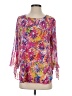 MULTIPLES Pink 3/4 Sleeve Blouse Size S - photo 1