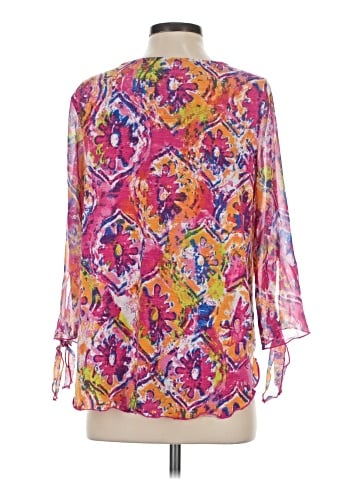MULTIPLES 3/4 Sleeve Blouse (view 2)