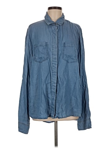 C'est Toi Long Sleeve Button-Down Shirt (view 1)