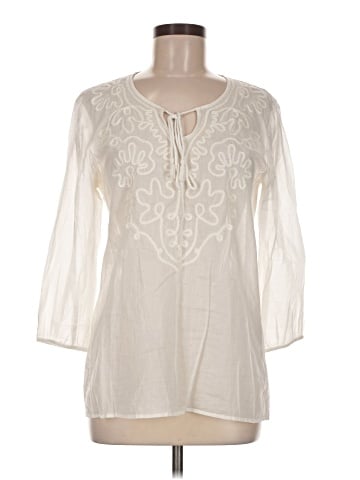 Jones New York Signature 3/4 Sleeve Blouse (view 1)