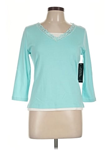 Jones New York Signature 3/4 Sleeve Top (view 1)