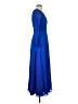 Badgley Mischka 100% Polyester Solid Blue Cocktail Dress Size 2 - photo 4