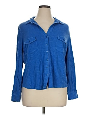 Caslon Long Sleeve Button-Down Shirt (view 1)