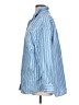 Old Navy 100% Cotton Stripes Blue 3/4 Sleeve Button-Down Shirt Size L - photo 5