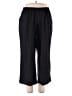 ECupper 100% Cotton Solid Black Casual Pants Size XXL - photo 1