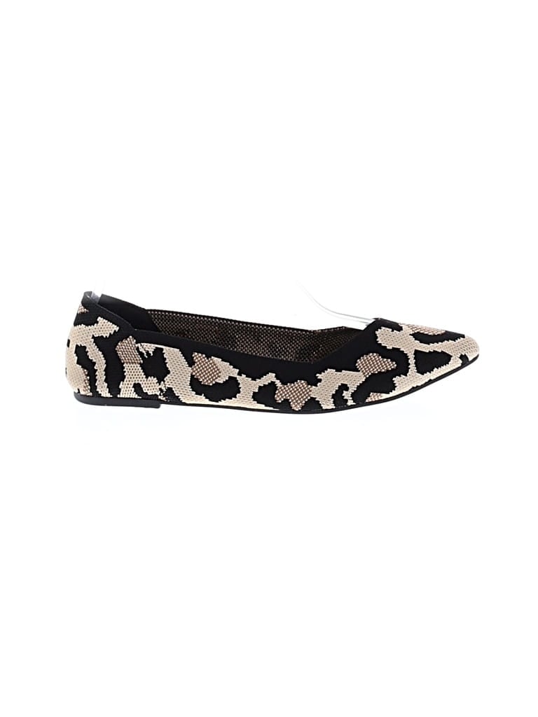 Pre-owned Mia Flats In Ivory