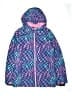 Lands' End 100% Polyester Argyle Purple Snow Jacket Size 14 - 16 Husky - photo 1