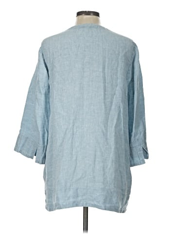 Lands' End 3/4 Sleeve Blouse (view 2)