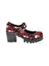 Unbranded Floral Red Heels Size EU 42 - photo 1