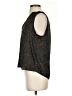 Banana Republic 100% Polyester Animal Print Black Sleeveless Blouse Size S - photo 5