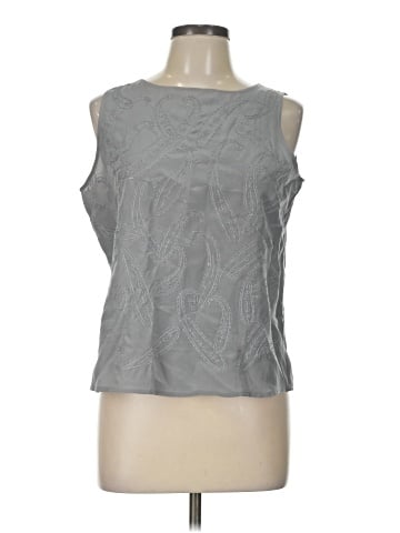 Jones New York Sleeveless Silk Top (view 1)