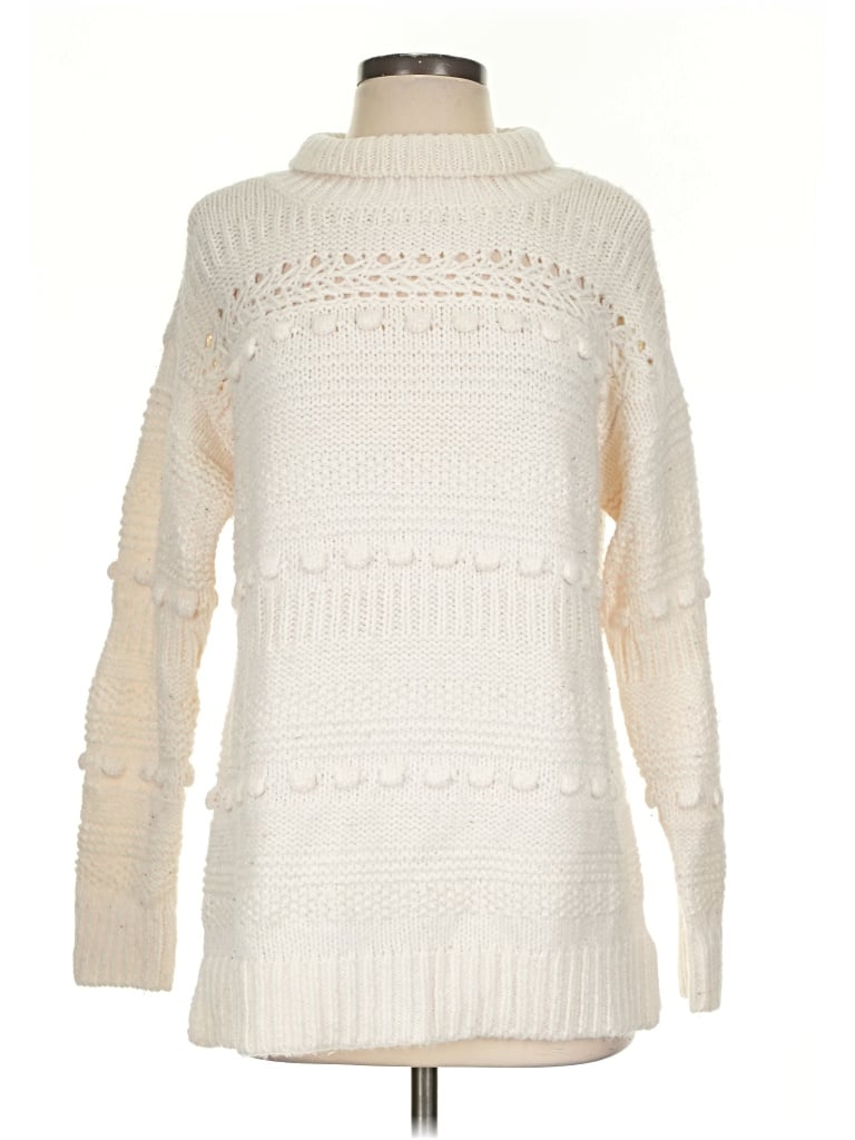 Pre-owned Lou & Grey Turtleneck Sweater In Ivory