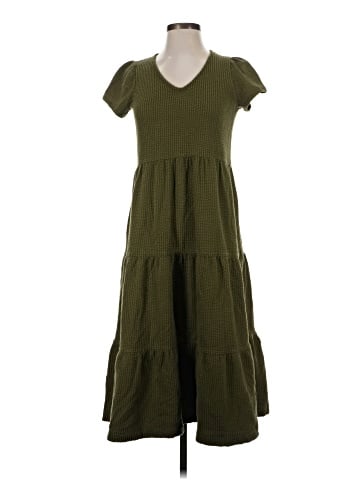 Madewell Seersucker V-Neck Midi Dress (view 1)