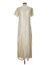 Rosetta Getty Metallic Ivory Casual Dress Size S - photo 2
