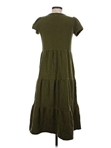 Madewell Seersucker V-Neck Midi Dress (view 2)