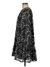 Ann Taylor LOFT 100% Polyester Print Black Casual Dress Size M - photo 5