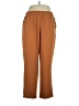 NY Collection 100% Polyester Solid Brown Casual Pants Size XL (petite) - photo 1