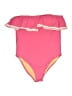 J.Crew Hearts Pink One Piece Swimsuit Size 14 - photo 1
