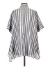 Shegul Stripes Gray Short Sleeve Button-Down Shirt Size XS - photo 2