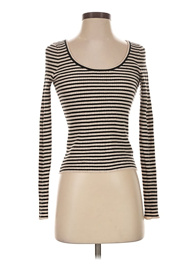 Pre-owned Universal Thread Long Sleeve T-shirt In Ivory