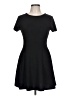 Forever 21 Solid Black Casual Dress Size L - photo 1