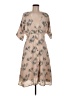 LUCCA 100% Polyester Tan Casual Dress Size M - photo 1