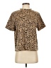 14th & Union Animal Print Tan Short Sleeve Turtleneck Size S - photo 1