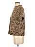 14th & Union Animal Print Tan Short Sleeve Turtleneck Size S - photo 5