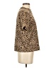 14th & Union Animal Print Tan Short Sleeve Turtleneck Size S - photo 4