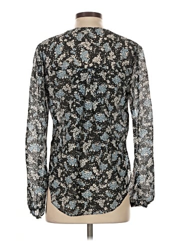 Veronica Beard Long Sleeve Silk Top (view 2)