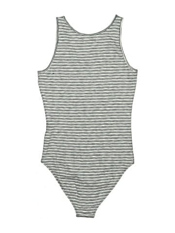 Madewell Indie Henley Bodysuit in Stripe (view 2)