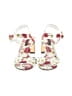 Dolce & Gabbana 100% Leather Floral White Sandals Size EU 37 1/2 - photo 2