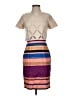 Weston Color Block Tan Casual Dress Size 0 - photo 1